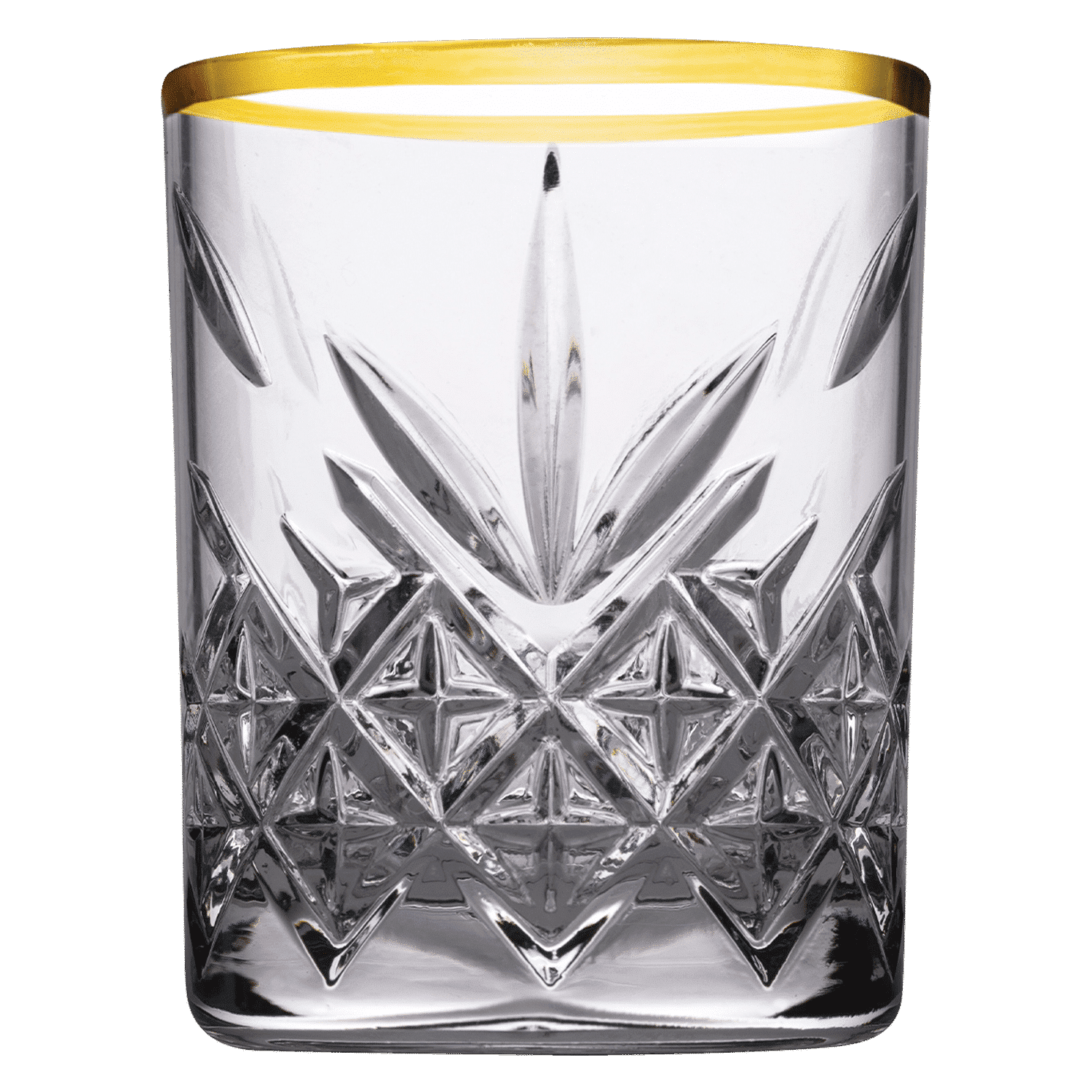 Pasabahce Timeless Borrelglas 6,2 Cl Gouden Rand - 4 Stuks - Glazen.nl