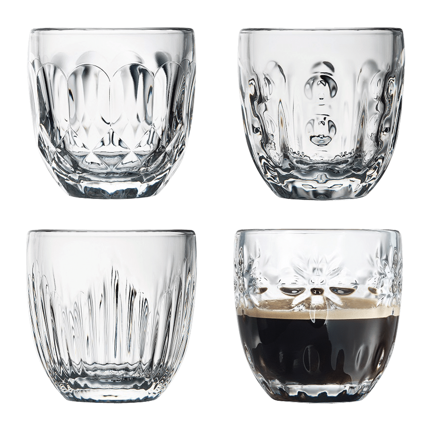 La Rochère Abeille Espressoglas 10 cl Assorti - 4 Stuks - Glazen.nl