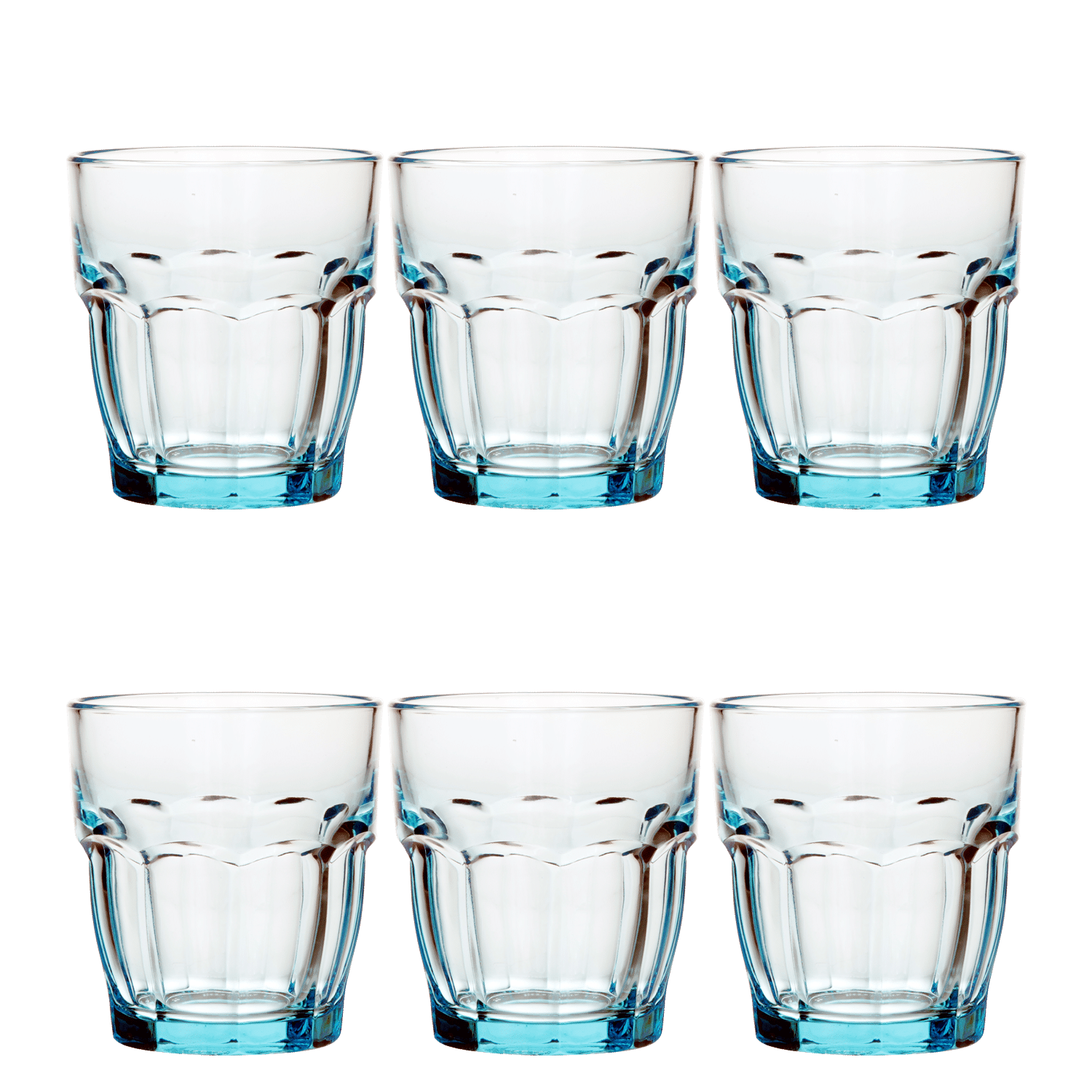 Bormioli Rocco Rock Bar Tumbler 27 Cl Blauw - 6 Stuks - Glazen.nl