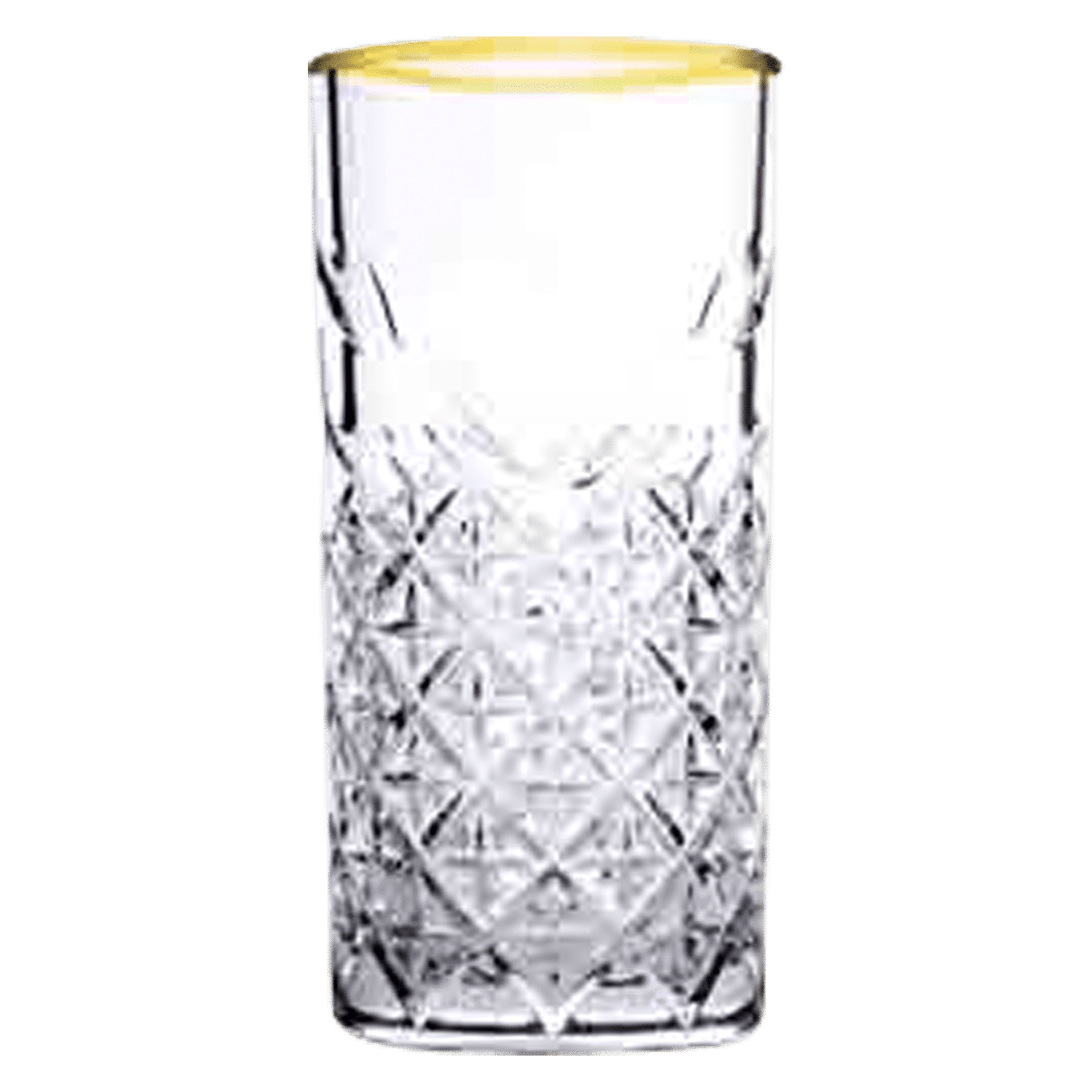 Pasabahce Timeless Longdrinkglas 45 Cl Gouden Rand - 4 Stuks - Glazen.nl