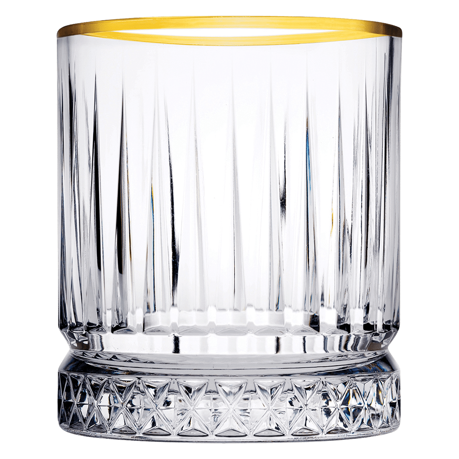 Pasabahce Elysia Tumbler 21 Cl Gouden Rand - 4 Stuks - Glazen.nl