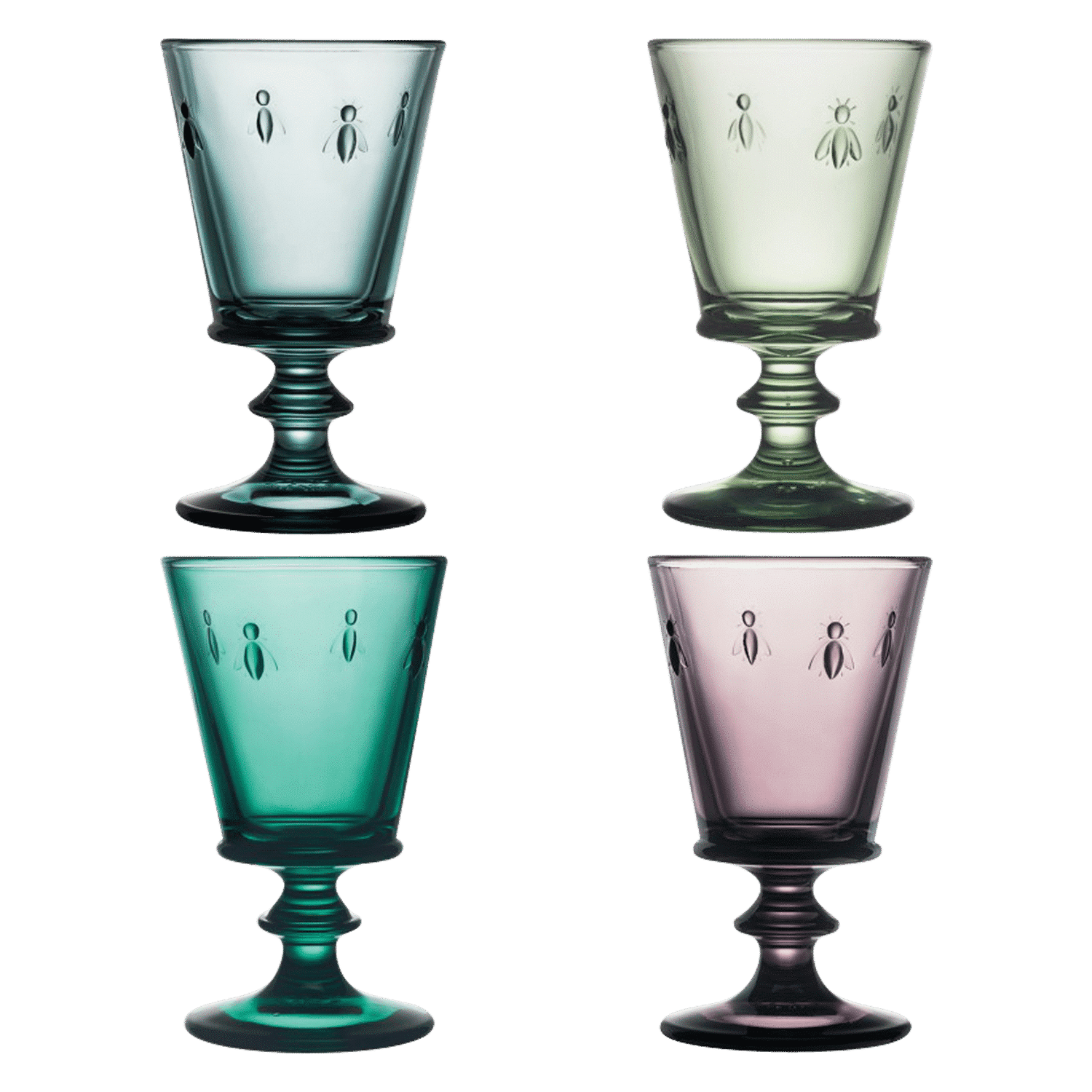 La Rochère Abeille Wijnglazen 24 cl Assorti - 4 Stuks - Glazen.nl