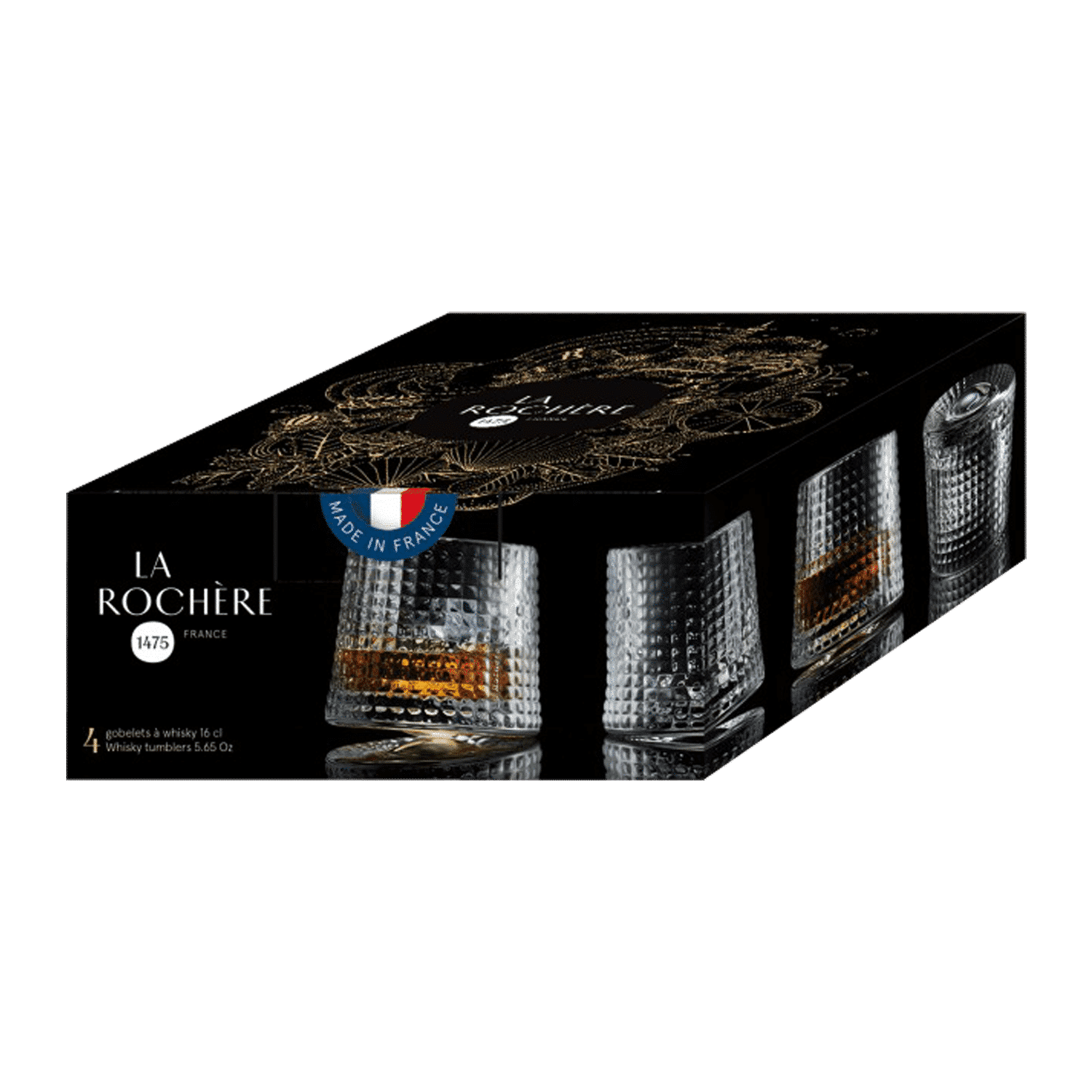 La Rochère Blossom Whiskey Glas 16 cl - 4 Stuks - Glazen.nl