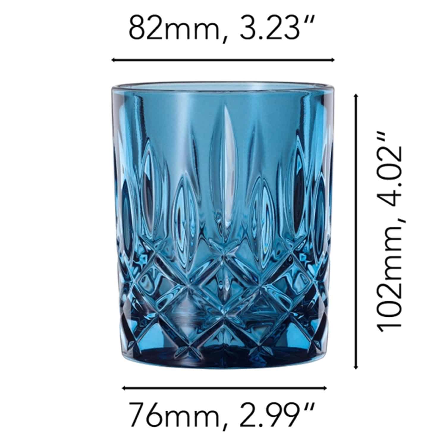Nachtmann Noblesse Tumbler 29,5 Cl Blauw - 2 Stuks - Glazen.nl