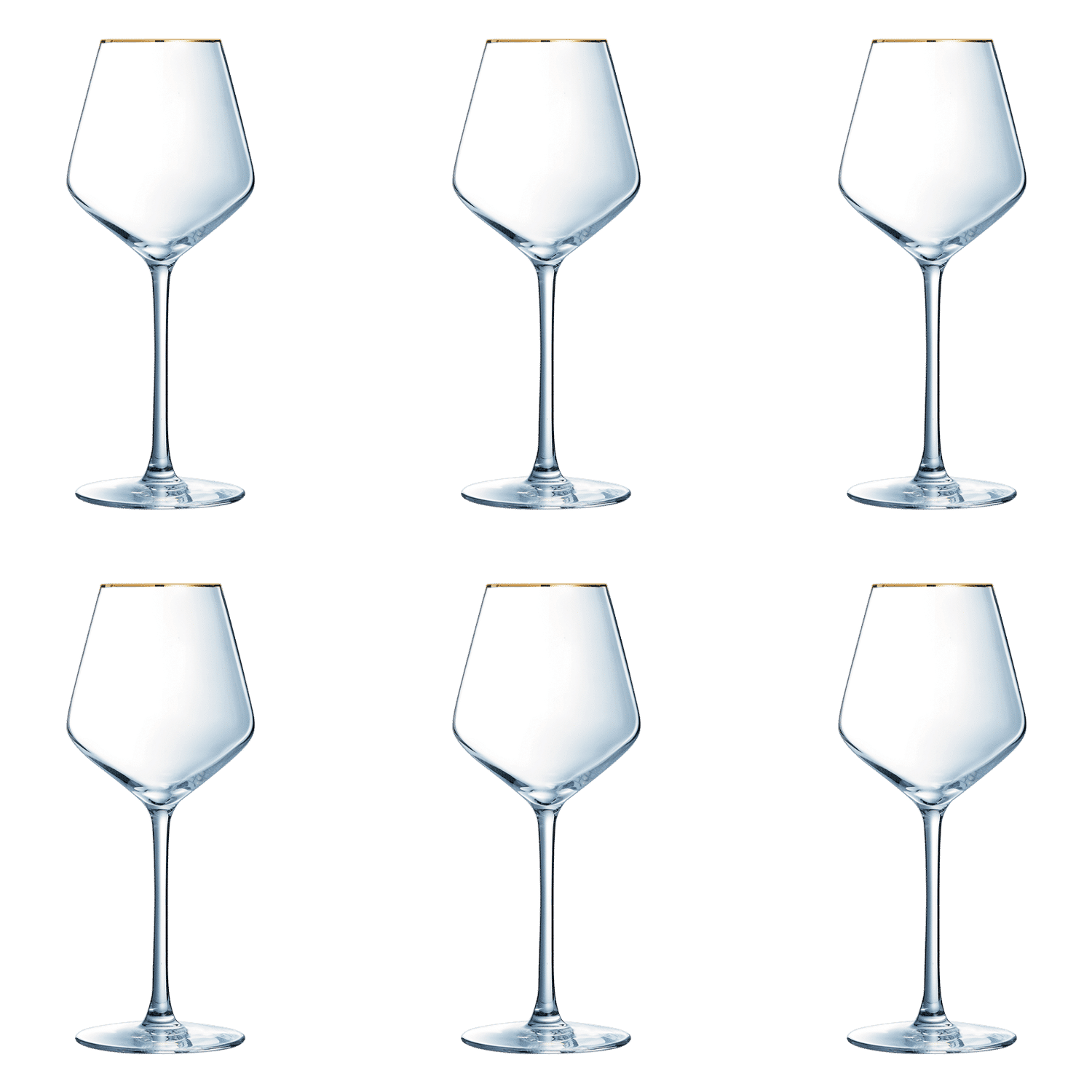 Eclat Ultime Wijnglas 38 Cl Gouden Rand - 4 Stuks - Glazen.nl