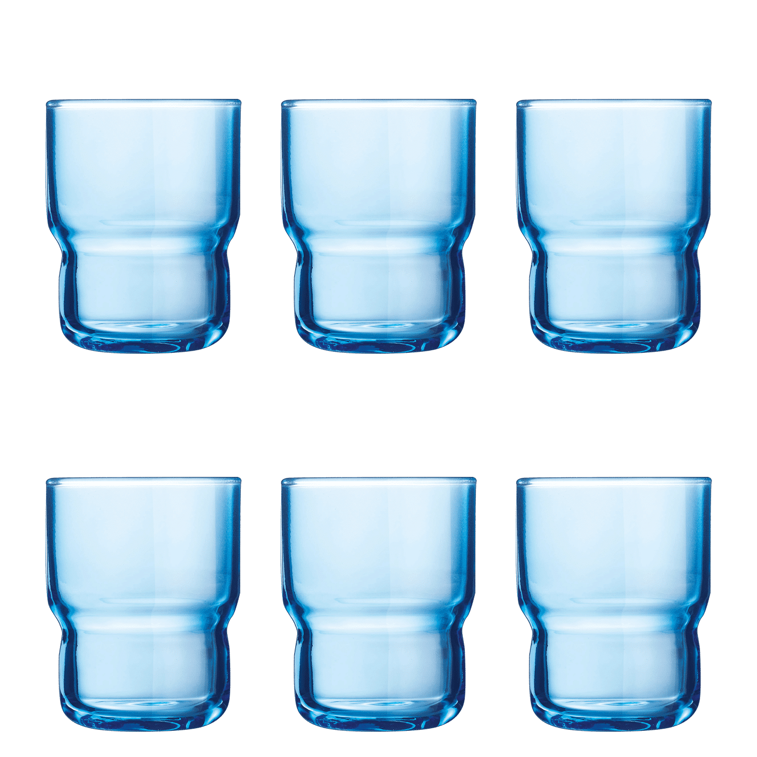 Arcoroc Log Tumbler 16 Cl Blauw - 6 Stuks - Glazen.nl